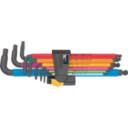 WERA 05022640001 - Juego de llaves angulares, imperial, 9 piezas