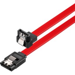 SONERO X-SATA020-050R - SATA 6 Gb/s cable St. > St. 50 cm, angulado, rojo