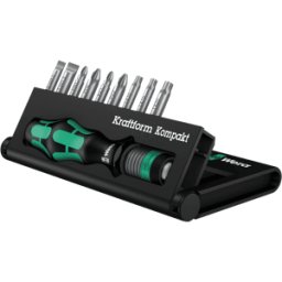 WERA 05056653001 - Juego de bits Kraftform Compact 10, 10 piezas mixtas