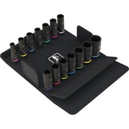 WERA 05005580001 - Juego de inserción de zócalo, unidad de 3/8", 14 p