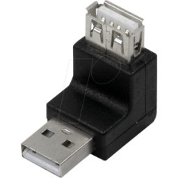 LOGILINK AU0027 - Adaptador USB 2.0 a macho > a hembra 270°