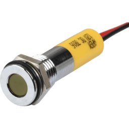 APEM APM Q8F3C Y12E - Lámpara de señalización LED, amarilla, 12 V