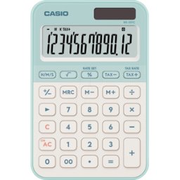 CASIO MS20YC-LG - Calculadora de escritorio, solar, menta