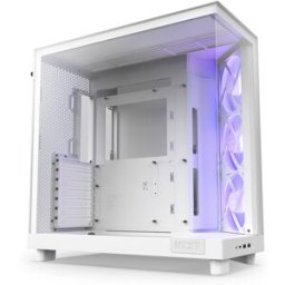 NZXT Torre ATX H6 Flow RGB Blanca Cristal Templado