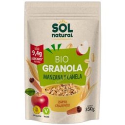 Solnatural krunchy avena manz-canela 350gr.