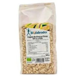 Biolabrador copos de avena finos sin gluten 500gr.