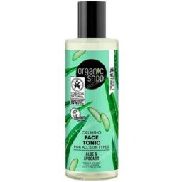Organic shop tonico facial calmante para todo tipo de piel«aguacate y alo