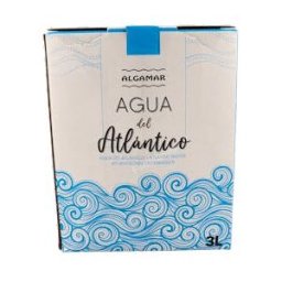 Algamar agua del oceano atlantico agua de mar bag in box 3l.