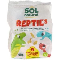 Solnatural dinos galletas de avena y fruta 90gr. bio