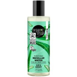 Organic shop agua micelar purificante para todo tipo de piel «aguacate y