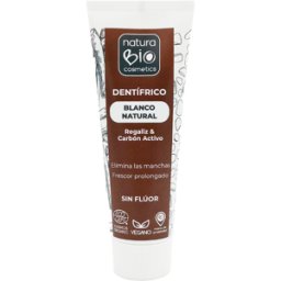 Naturabio cosmetics dentrifico blanco nat regaliz carbon activo 75 ml