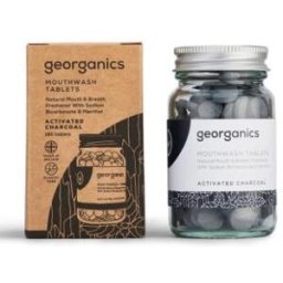 Georganics enjuage bucal carbon activado 180pastillas.