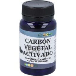 Alfa herbal carbon vegetal activado 60cap. vegan