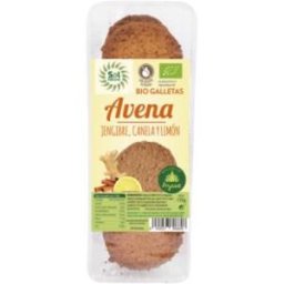 Solnatural galletas de avena jengibre canela limon 175gr. bio