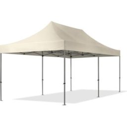TOOLPORT 3x6 m Carpa plegable, PREMIUM acero 40mm, crema - (600070)