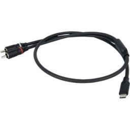 DAP-Audio FL110 - USB-C to 2 RCA - 1.5 m Black