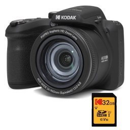 Kodak Pack Pixpro Astro Zoom AZ405 Cámara Bridge 20MP Negra + Tarjeta Ultra High Speed U1 32GB SDHC