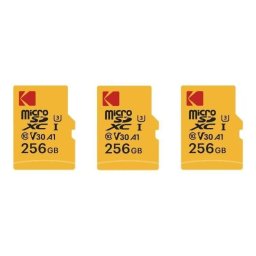Tarjeta de memoria Kodak MicroSD 256GB Clase 10 con adaptador SD resistente