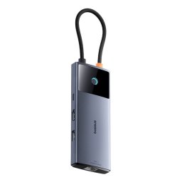 Hub Baseus 4 puertos 10 Gbit/s modelo B00061802813-00 USB-C HDMI RJ-45