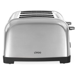 Tostador Livoo Dod197 4 ranuras acero inoxidable 1700W 2 termostatos