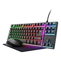 Teclado Trust GXT 794 3-in-1 gaming alámbrico LED RGB QWERTY español