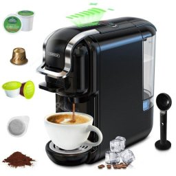 Cafetera de Cápsulas HiBREW H2B 600 ml 19 bares con extracción dual frío/calor