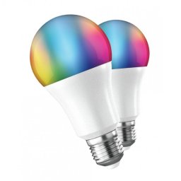 Muvit iO Pack 2 Bombillas Inteligentes A60 E27 9W RGB+Blancos