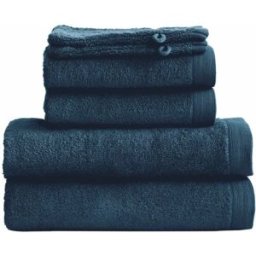 Sensei Maison Juego de toallas 6 piezas de algodón denim