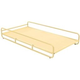 Oviala Estructura para chaise longue modular de jardín en amarillo claro
