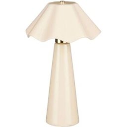 Mica Decorations Lámpara de mesa meera beige h40.5xb25xl25cm
