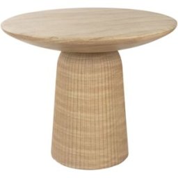 Dutchbone Mesa de comedor redonda de hormigón efecto piedra d90cm