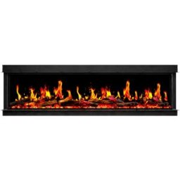 Chimenea eléctrica mural divina fire 130w pantalla lcd led 130 cm