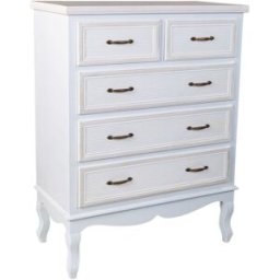 Wanderlust deco Cómoda de madera blanca 80x40x105
