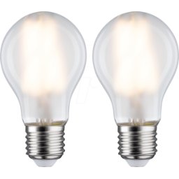 PAULMANN PLM 28642 - Lámpara de filamento LED E27, 2x7 W, 806 lm, 2700 K..