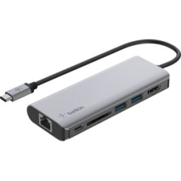 BELKIN AVC008BTS - Estación de acoplamiento / Replicador de puertos, USB tipo C, or