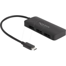 DELOCK 88041 - Adaptador, USB-C > 3x DP, 4K 60Hz, MST