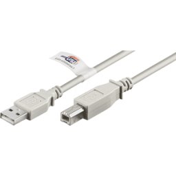 GOOBAY 50833 - Cable USB 2.0 con certificado USB a macho > conector B macho, 5
