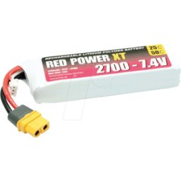 RED POWER RD XT 2700 S2 - Paquete de baterías, Li-polímero, 7,4 V, 2700 mAh