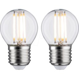 PAULMANN PLM 28640 - Lámpara de filamento LED E27, 2x5 W, 470 lm, 2700 K..