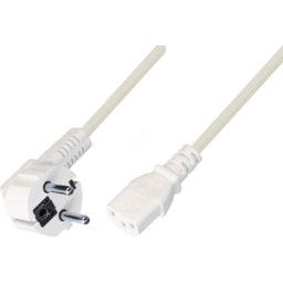TTL NETWORK TTL 7102W-1,0M - Cable de alimentación CEE 7/7 - C13 H05VV-F 3x0.75mm² blanco