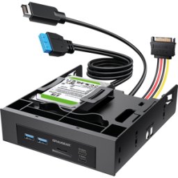 GRAUGEAR GG 18150 - Panel frontal, con marco de montaje SSD de 2,5