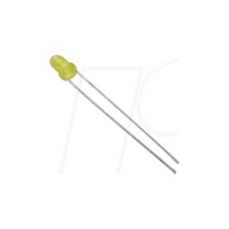 WÜRTH WUE 151031YS0600 - LED de 3 mm con cable, amarillo, 60 mcd, 60°.