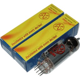 JJ ELECTRONIC TUBE EL84JJ X2 - Tubo de electrones, tubo de potencia, Noval, 9 patillas, par emp