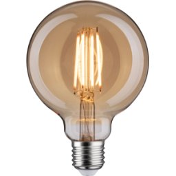 PAULMANN PLM 29189 - Lámpara LED E27, 6 W, 470 lm, 1800 K, atenuable, filament