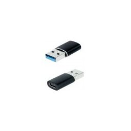 Nanocable Adaptador USB-A 3.1 a USB-C, USB-A/M-USB-C/H, Negro