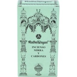 Radhe shyam incienso mirra y carbones 100gr.