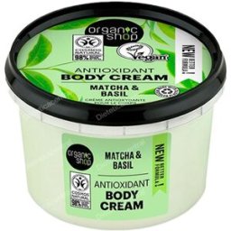 Organic shop crema corporal antioxidante «matcha y albahaca»