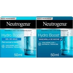 Neutrogena® Neutrógena Pack Facial Hydro Boost Gel de Agua + Mascarilla de Noche Hidratante