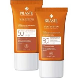 Rilastil Sun System Emulsión Solar Facial Color SPF50+ 2x40 ml