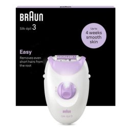 Braun Silk-épil 3 3-000 Depiladora de Pinzas con Luz Integrada y Cabezal para Masaje
